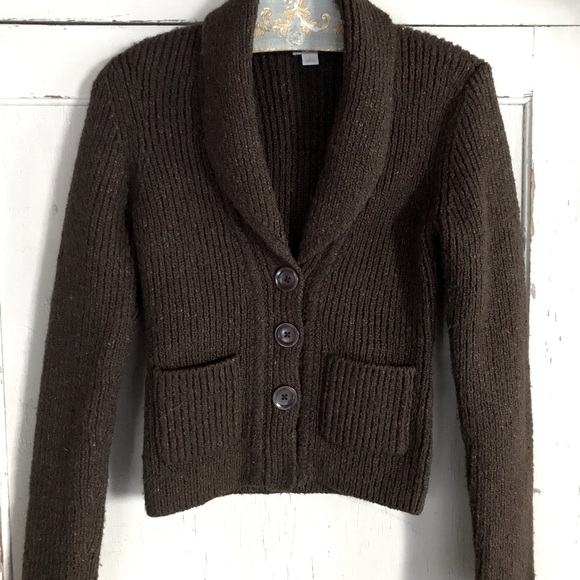 Nordstrom Sweaters - Nordstrom Caslon Dark Brown Cardigan